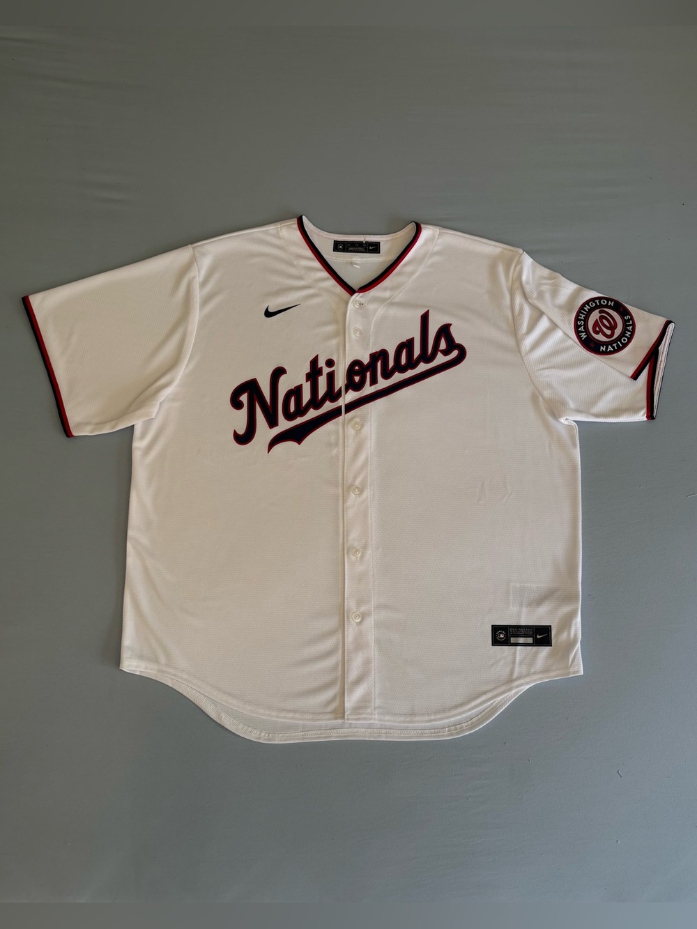 Men’s Nike Washington Nationals MLB Jersey White Size 2XL